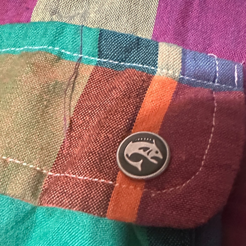 POLO RALPH LAUREN 

MADRAS LONG SLEEVE 
Colorful Plaid Button-Up Shirt - Picture 13 of 17